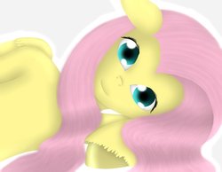 Size: 1013x788 | Tagged: safe, artist:untalentedude, fluttershy, g4, female, looking at you, solo, unshorn fetlocks