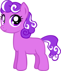 Size: 1941x2253 | Tagged: safe, artist:ludiculouspegasus, screwball, g4, blank flank, female, filly, headcanon, purple swirl, simple background, solo, transparent background, vector