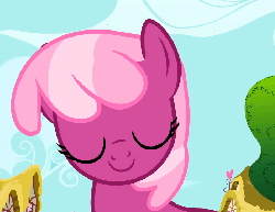 Size: 698x540 | Tagged: safe, screencap, cheerilee, pony, secret of my excess, animated, animation error, cheeribetes, cute, female, floppy ears, frown, looking at you, loop, mare, smiling, solo, squishilee, squishy cheeks, talking