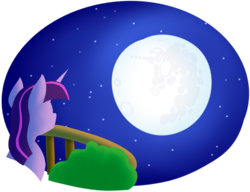 Size: 1020x784 | Tagged: safe, artist:northernsprint, twilight sparkle, g4, female, mare in the moon, moon, night, solo