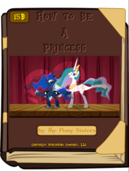 Size: 600x800 | Tagged: safe, princess celestia, princess luna, g4, book cover meme, exploitable meme, princess