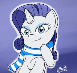 Size: 914x864 | Tagged: safe, artist:icebreak23, rarity, g4, clothes, female, scarf, solo