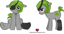 Size: 1281x683 | Tagged: safe, artist:ladypixelheart, oc, oc only, earth pony, pony, unlucky