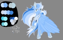Size: 1145x724 | Tagged: safe, artist:russiankolz, silver glow, pegasus, pony, g3, g4, female, g3 to g4, generation leap, mare, reference sheet, simple background, solo