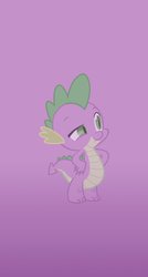 Size: 653x1222 | Tagged: safe, artist:kryptonpony, spike, g4, ios7, iphone, male, solo, wallpaper
