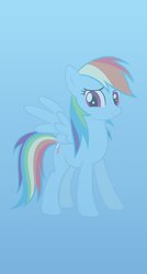 Size: 653x1222 | Tagged: safe, artist:kryptonpony, rainbow dash, g4, female, ios7, iphone, solo, wallpaper