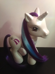 Size: 2448x3264 | Tagged: safe, artist:djvanisher, glory, g1, g3, customized toy, g1 to g3, generation leap, irl, photo, toy
