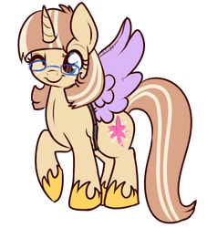 Size: 444x488 | Tagged: safe, artist:lulubell, oc, oc only, oc:lulubell, alicorn, pony, clothes, costume, glasses, halloween, simple background, solo, white background
