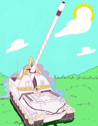 Size: 994x1280 | Tagged: source needed, useless source url, safe, princess celestia, g4, pony tank, tank (vehicle)