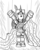 Size: 1024x1280 | Tagged: safe, princess celestia, g4, cosplay, dark souls, female, monochrome, solaire of astora, solo