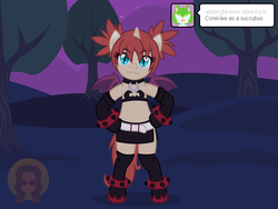 Size: 800x600 | Tagged: safe, artist:aha-mccoy, oc, oc only, oc:corel, bracelet, disgaea, etna, jewelry, solo, spiked wristband, studded bracelet, tumblr, wristband