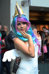 Size: 3112x4667 | Tagged: safe, artist:unkcos10, princess celestia, human, g4, convention, cosplay, irl, irl human, photo, san diego comic con, sdcc 2012, solo