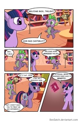 Size: 792x1224 | Tagged: safe, artist:donzatch, owlowiscious, spike, twilight sparkle, alicorn, pony, comic:tale of twilight, g4, comic, female, mare, twilight sparkle (alicorn)