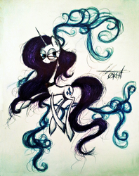 Size: 791x1000 | Tagged: safe, artist:zweiten, rarity, g4, female, glasses, solo