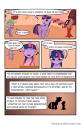 Size: 792x1224 | Tagged: safe, artist:donzatch, spike, twilight sparkle, alicorn, pony, comic:tale of twilight, g4, comic, female, hilarious in hindsight, mare, twilight sparkle (alicorn)