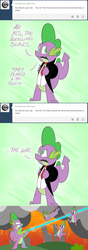 Size: 1280x3625 | Tagged: safe, artist:php120, spike, g4, ask, comic, the right-hand dragon, tumblr