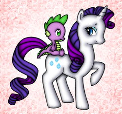Size: 1214x1138 | Tagged: safe, artist:animy47, rarity, spike, g4, female, male, ship:sparity, shipping, straight