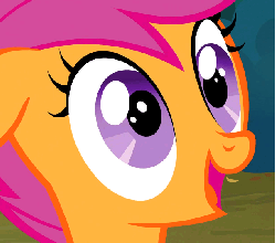 Size: 612x540 | Tagged: safe, screencap, scootaloo, pony, g4, sleepless in ponyville, animated, cute, cutealoo, female, solo