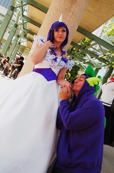 Size: 1440x2180 | Tagged: safe, artist:hollygloha, rarity, spike, human, g4, cosplay, irl, irl human, photo