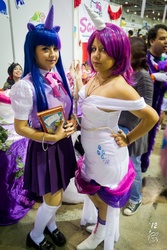 Size: 1280x1920 | Tagged: safe, rarity, twilight sparkle, human, g4, cosplay, irl, irl human, photo