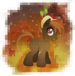 Size: 901x916 | Tagged: safe, artist:rariedash, button mash, earth pony, pony, g4, blank flank, colt, foal, hat, hooves, lineless, male, open mouth, propeller hat, solo