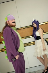 Size: 1367x2048 | Tagged: safe, artist:squibbers, rarity, spike, human, g4, cosplay, irl, irl human, photo