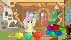 Size: 1280x720 | Tagged: safe, fluttershy, g4, female, solo, sweethearts