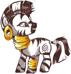 Size: 557x581 | Tagged: safe, artist:tweissie, zecora, zebra, g4, female, solo