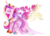 Size: 2100x1494 | Tagged: safe, artist:tiffanymarsou, princess cadance, alicorn, pony, g4, clothes, concave belly, dress, eyes closed, eyeshadow, female, hoof shoes, makeup, mare, peytral, princess shoes, see-through, simple background, slender, solo, standing, thin, transparent background