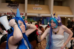 Size: 4288x2848 | Tagged: safe, princess celestia, princess luna, human, g4, cosplay, irl, irl human, photo