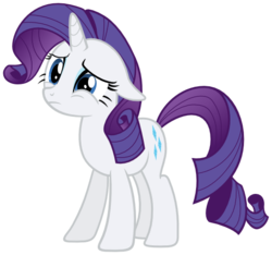 Size: 540x505 | Tagged: safe, artist:myrami, rarity, g4, female, floppy ears, simple background, solo, transparent background, vector