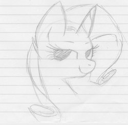 Size: 904x884 | Tagged: safe, artist:katze2012, rarity, g4, female, solo