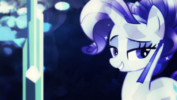 Size: 2560x1440 | Tagged: safe, artist:mastertrevor, rarity, g4, female, solo, wallpaper