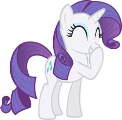 Size: 2372x2334 | Tagged: safe, artist:sugar-loop, rarity, pony, unicorn, g4, ^^, eyes closed, female, mare, simple background, solo, transparent background, vector