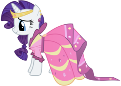 Size: 4961x3515 | Tagged: safe, artist:kooner-cz, rarity, pony, unicorn, g4, suited for success, absurd resolution, clothes, dress, female, gala dress, horn, jewelry, mare, simple background, solo, tiara, transparent background, vector