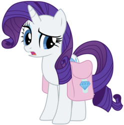 Size: 4897x4941 | Tagged: safe, artist:kooner-cz, rarity, g4, absurd resolution, female, saddle bag, simple background, solo, transparent background, vector