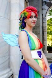 Size: 1362x2048 | Tagged: safe, artist:burloire, artist:rose0fmay, rainbow dash, human, g4, cosplay, irl, irl human, photo, solo