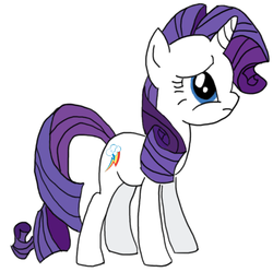 Size: 629x626 | Tagged: safe, artist:vahkii, rarity, g4, female, solo, swapped cutie marks