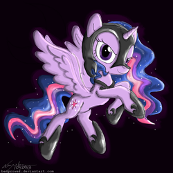 Size: 894x894 | Tagged: safe, artist:flutterthrash, twilight sparkle, alicorn, pony, g4, female, mare, nightmare twilight, solo, twilight sparkle (alicorn)