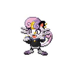 Size: 768x768 | Tagged: safe, sweetie belle, meowth, g4, crossover, meanie belle, pokémon, simple background, species swap, transparent background