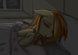 Size: 1147x808 | Tagged: safe, artist:ophdesigner, oc, oc only, oc:safe haven, bed, sleeping