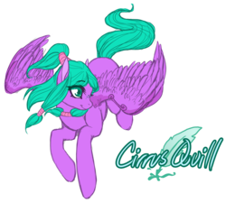 Size: 1551x1398 | Tagged: safe, artist:toastiepony, oc, oc only, pegasus, pony, cirrus quill, female, flying, mare, solo