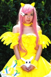 Size: 1067x1600 | Tagged: safe, fluttershy, human, g4, cosplay, irl, irl human, photo, solo