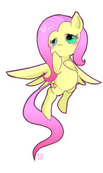 Size: 639x1070 | Tagged: safe, artist:g, fluttershy, g4, female, pixiv, solo
