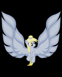 Size: 481x604 | Tagged: safe, derpy hooves, pegasus, pony, g4, female, firebird, mare, muffin, pontiac, solo, trans-am