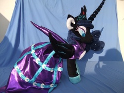 Size: 4000x3000 | Tagged: safe, artist:masha05, nightmare moon, g4, clothes, dress, irl, photo, plushie, toy