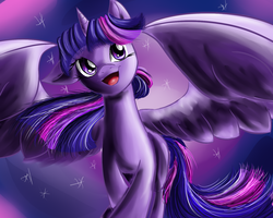 Size: 1500x1200 | Tagged: safe, artist:goosebumps-fan57, twilight sparkle, alicorn, pony, g4, female, mare, solo, twilight sparkle (alicorn)