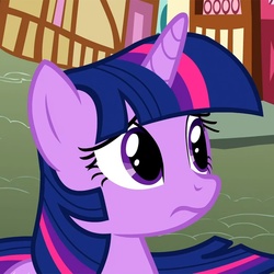 Size: 720x720 | Tagged: safe, screencap, twilight sparkle, pony, g4, my little pony: friendship is magic, wonderbolts academy, cropped, female, mare, reaction image, solo