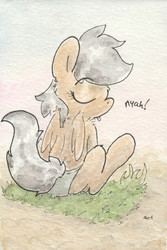 Size: 686x1027 | Tagged: safe, artist:slightlyshade, daring do, g4, clothes, female, solo, swimsuit, traditional art