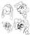 Size: 600x700 | Tagged: safe, artist:zira22_don, pinkie pie, g4, female, pinkamena diane pie, pixiv, sketch, solo